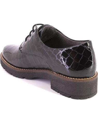 PITILLOS 10771 SAPATOS OXFORD DE ATACADORES EFEITO CROCODILO PRETO NEGRO