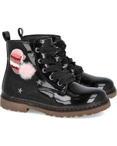 XTI BOOT 151385 BLACK PATENT WITH ORNAMENTS NEGRO