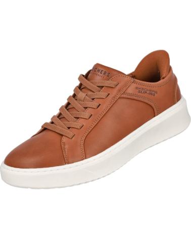 SKECHERS SLIP-INS COURT BREAK 183177 DOUBLE VENTED COGNAC COGNAC