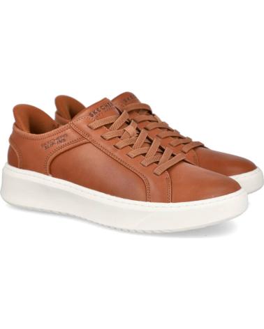 SKECHERS SLIP-INS COURT BREAK 183177 DOUBLE VENTED COGNAC COGNAC