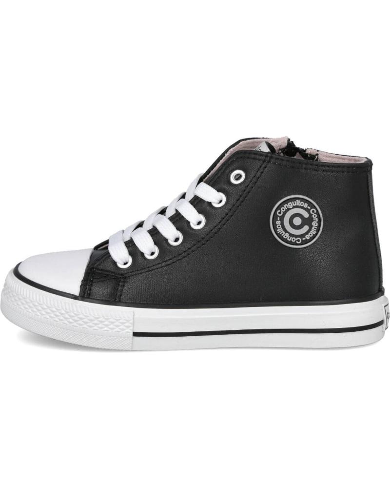 ZAPATILLAS ALTAS CONGUITOS BÁSICAS NEGRAS COSH283115 NEGRO