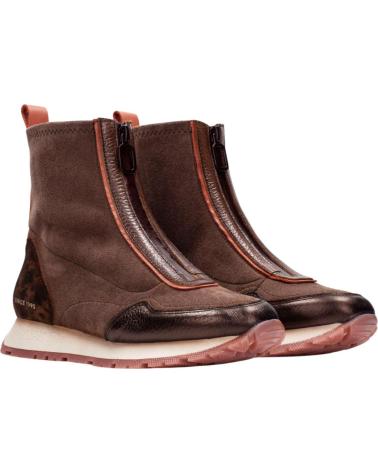 HISPANITAS KANSAS HI254354 - STIVALETTO IN PELLE MARRONE NOCCIOLA CON CERNIERA FRONTALE MARRóN