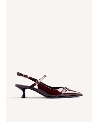 GIOSEPPO ZAPATOS TACON DESTALONADOS EFECTO CHAROL SABIN MARRóN