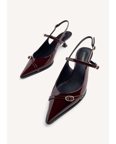 GIOSEPPO ZAPATOS TACON DESTALONADOS EFECTO CHAROL SABIN MARRóN