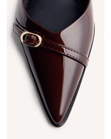 GIOSEPPO ZAPATOS TACON DESTALONADOS EFECTO CHAROL SABIN MARRóN