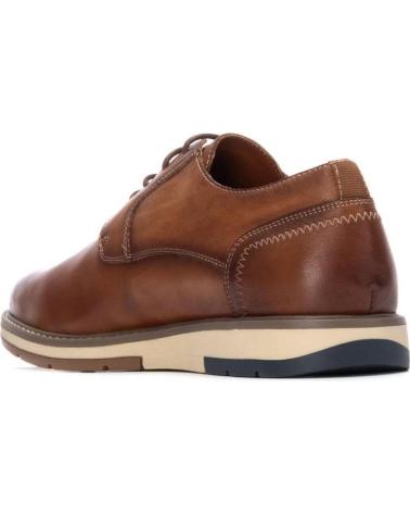 CHAUSSURE CARMELA 162678 CAMEL À LACETS EN CUIR CAMEL