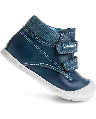 STIVALETTO PABLOSKY BAREFOOT CON VELCRO BLU AZUL
