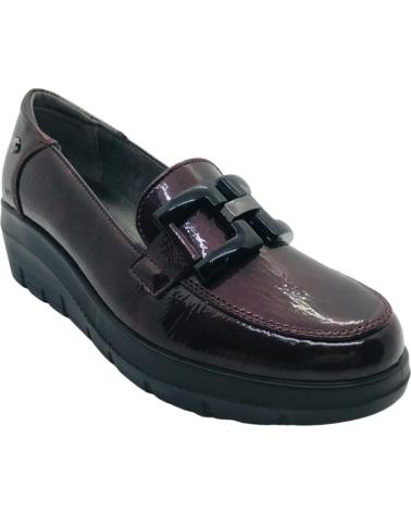 MYSOFT MOKASSIN 25M585 BORDEAUX MIT PLATEAUSOHLE BURDEOS