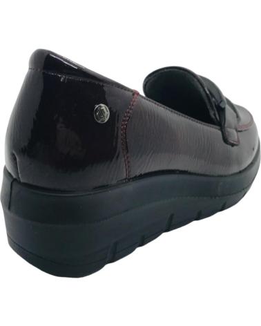 MYSOFT MOKASSIN 25M585 BORDEAUX MIT PLATEAUSOHLE BURDEOS