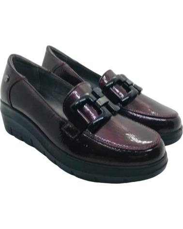 MYSOFT MOKASSIN 25M585 BORDEAUX MIT PLATEAUSOHLE BURDEOS