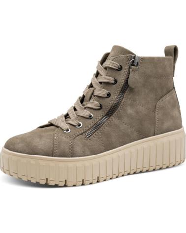 STIVALETTO VEGANO JANA 25264 TORTORA CON ZEPPA E CERNIERA TAUPE