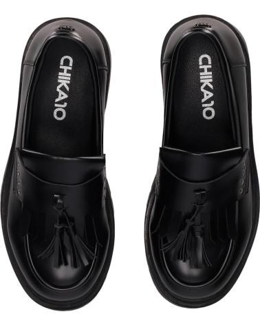 CHIKA10 DALLAS 11 SCHWARZE LOAFER MIT PROFILSOHLE NEGRO-BLACK