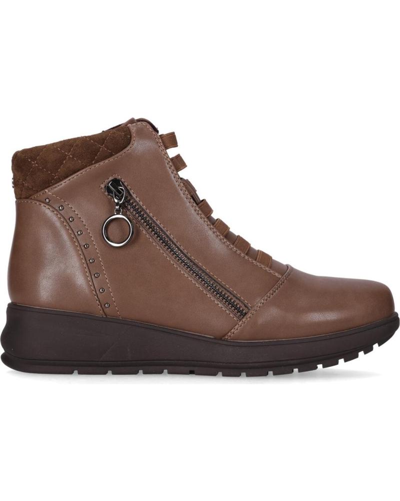 CHIKA10 ESTEPA 16 TAUPE STIEFELETTEN MIT REISSVERSCHLUSS UND DEZENTER PLATEAU-SOHLE TAUPE-TAUPE