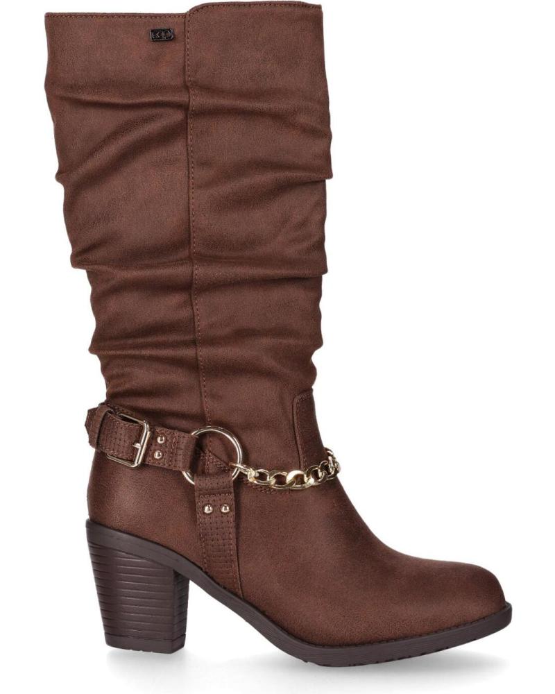 STIVALI ALTI CHIKA10 KURAZO 36N MARRONI CON CATENA E FIBBIE MARRON-BROWN
