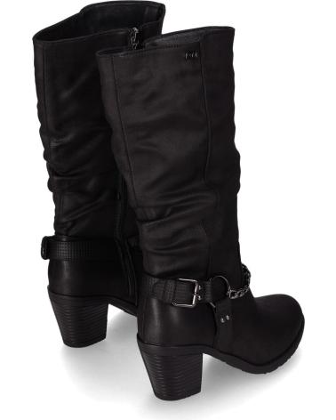 BOTAS ALTAS CHIKA10 KURAZO 36N NEGRAS CON CADENA Y HEBILLAS NEGRO-BLACK