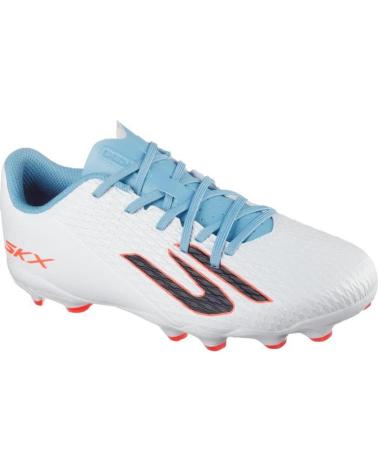 SKECHERS SKX 2 MG 252160L-WTQP - WHITE MULTI-GROUND FOOTBALL BOOTS FOR KIDS BLANCO