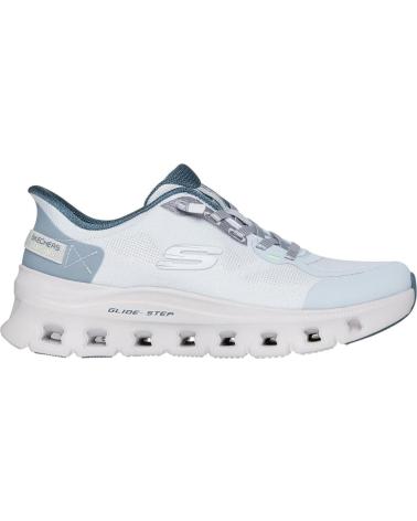SKECHERS GLIDE-STEP LIGHT BLUE SNEAKERS CELESTE