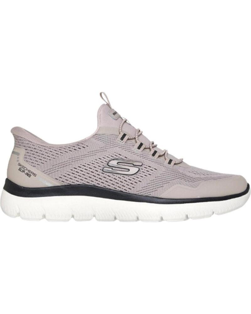 SKECHERS SLIP-INS SUMMITS TAUPE SNEAKERS FOR MEN MARRóN