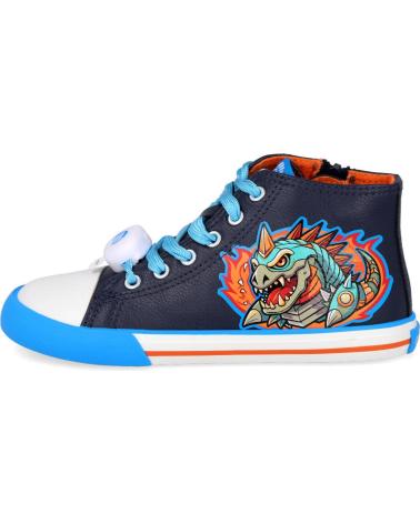 MTNG USAIN 49335-C49439 BLUE DINOSAUR HIGH-TOP KIDS SNEAKERS AZUL