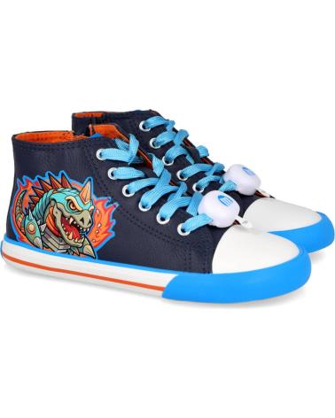 MTNG USAIN 49335-C49439 BASKETS MONTANTES ENFANT BLEU DINOSAURE AZUL