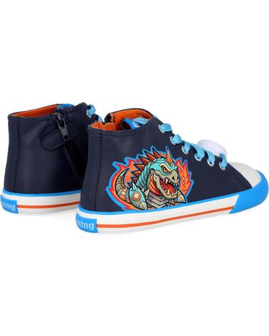 MTNG USAIN 49335-C49439 BASKETS MONTANTES ENFANT BLEU DINOSAURE AZUL