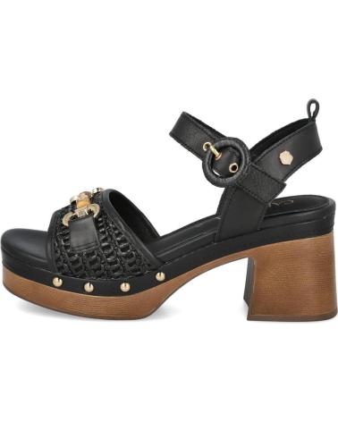 L&R SHOES CARMELA 162367 SANDALIAS DE TACON ANCHO MUJER NEGRO