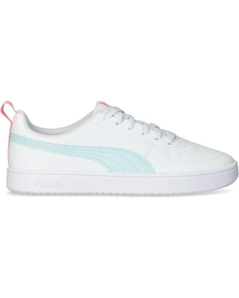 SNEAKERS PUMA RICKIE JR BIANCO VERDE MODELLO 384311-42 BLANCO