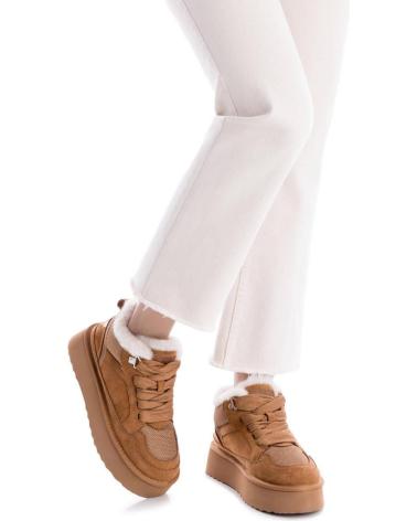 XTI SPORTLICHE PLATEAU-STIEFELETTEN MODELL 144338 FARBE CAMEL MARRóN