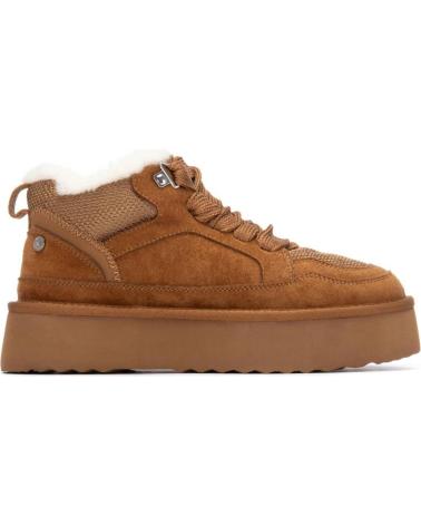XTI STIVALETTI SPORTIVI CON PLATFORM MODELLO 144338 COLORE CAMEL MARRóN