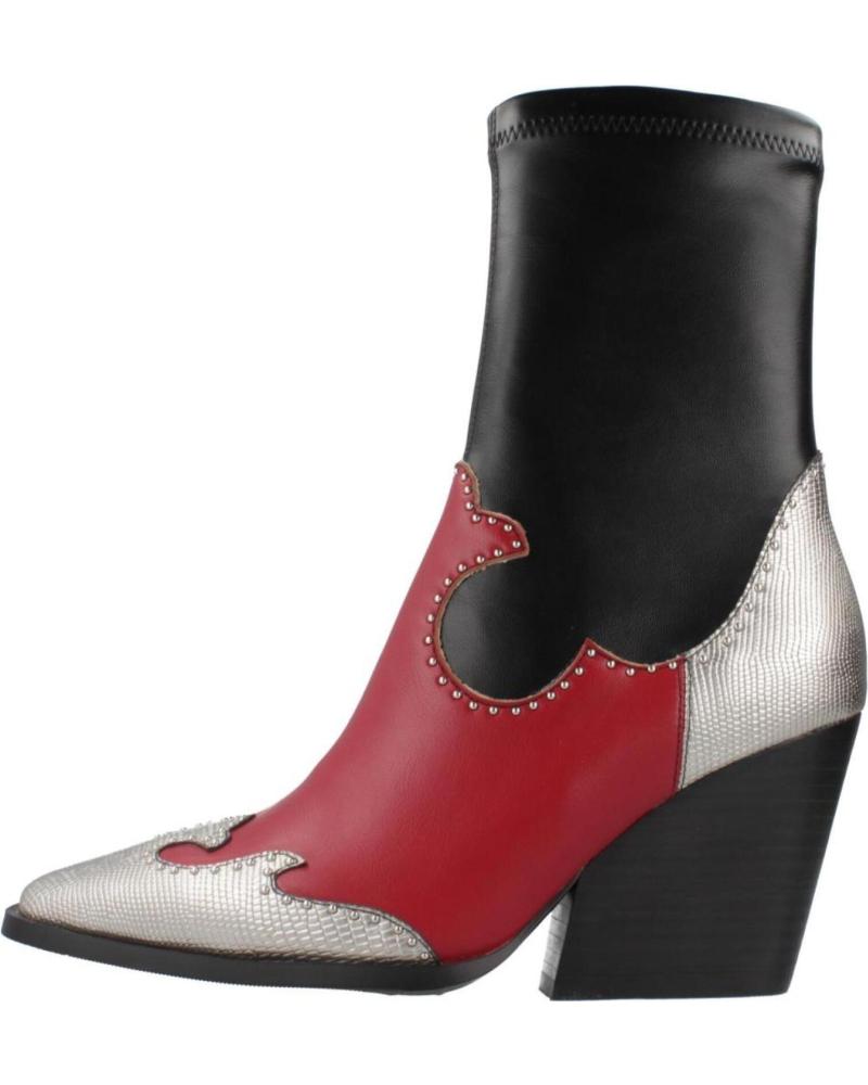 NOA HARMON BOTINES MUJER MODELO DENVER COLOR ROJO NGOROJ