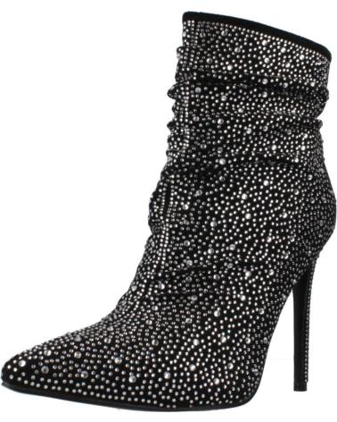 BOTINS DE SALTO ALTO EXE P234A D958E COM BRILHOS PRETOS BLACK