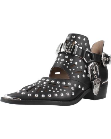 BOTTINES BEFREE MILAN 018E NOIRES AVEC CLOUS ET BOUCLES MÉTALLIQUES BLACK