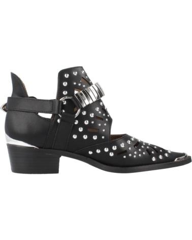 BOTTINES BEFREE MILAN 018E NOIRES AVEC CLOUS ET BOUCLES MÉTALLIQUES BLACK