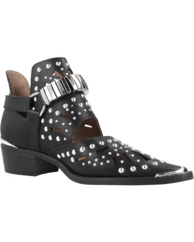 BOTTINES BEFREE MILAN 018E NOIRES AVEC CLOUS ET BOUCLES MÉTALLIQUES BLACK