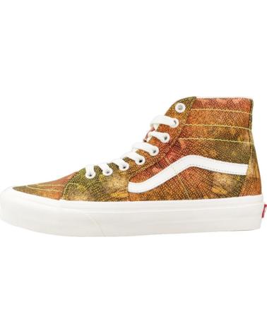 VANS OFF THE WALL SK8-HI - HIGH-TOP-SNEAKER ORANGE GRÜN PRINT GREEN