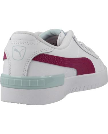 PUMA JADA JR URBANE SNEAKER WEISS MIT FUCHSIA-AKZENTEN WHITE WHITE