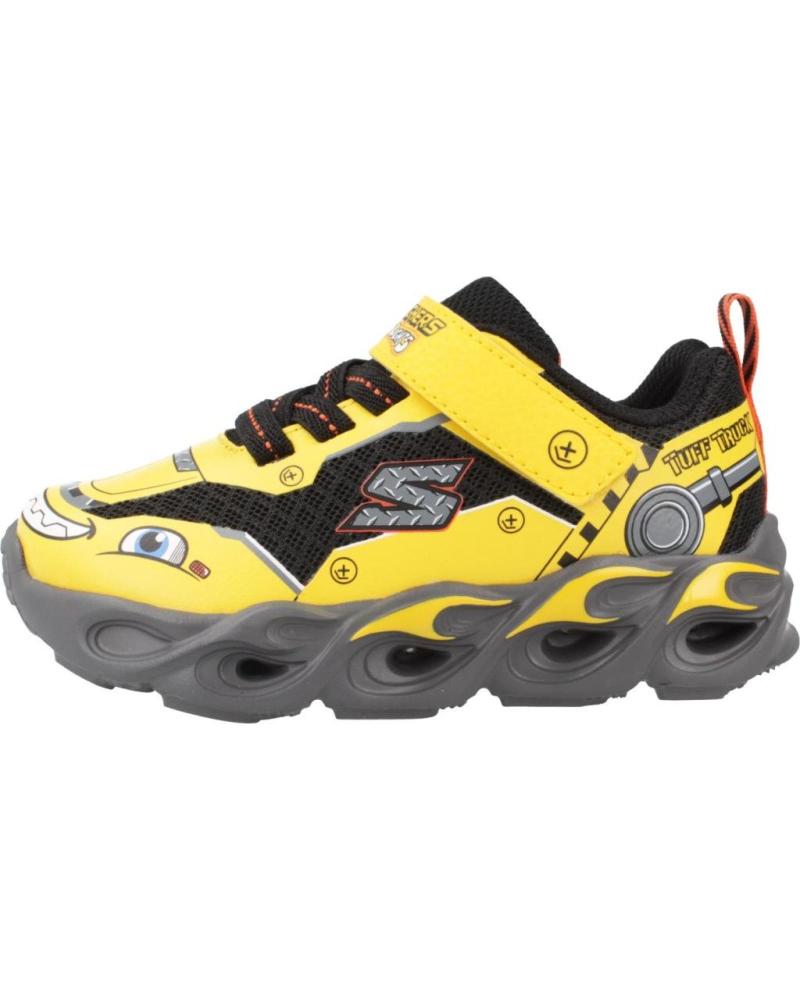 SKECHERS ZAPATILLAS THERMO-FLASH TRUCK YLBK AMARILLAS CON LUCES YLBK