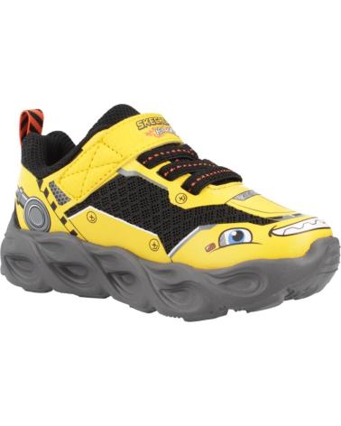 SKECHERS ZAPATILLAS THERMO-FLASH TRUCK YLBK AMARILLAS CON LUCES YLBK