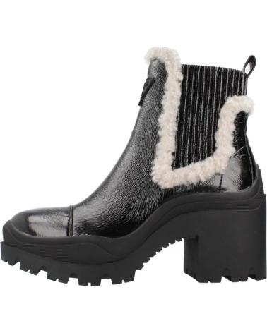 GUESS CHELSEA BOOTS FLFIV2 PAF10 BLACK WITH SHEARLING TRIM BLACK