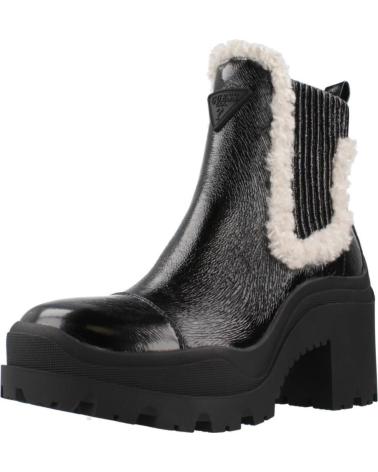 GUESS CHELSEA BOOTS FLFIV2 PAF10 BLACK WITH SHEARLING TRIM BLACK