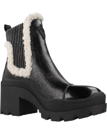 GUESS CHELSEA BOOTS FLFIV2 PAF10 BLACK WITH SHEARLING TRIM BLACK