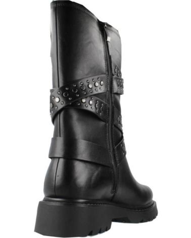 BOTINES MOTEROS TAMARIS 25466-43 NEGROS CON HEBILLAS Y TACHUELAS BLACK