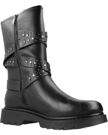 BOTINES MOTEROS TAMARIS 25466-43 NEGROS CON HEBILLAS Y TACHUELAS BLACK