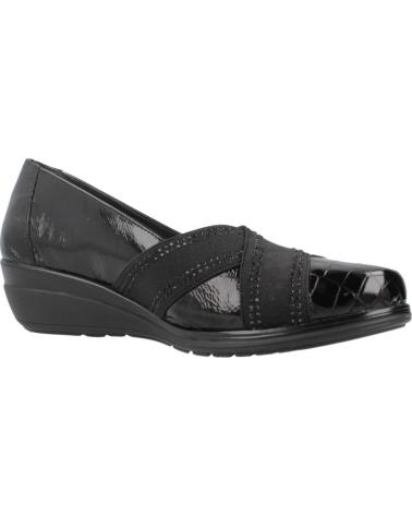 24 HORAS ZAPATOS CONFORT MUJER MODELO 26216 COLOR  NEGRO