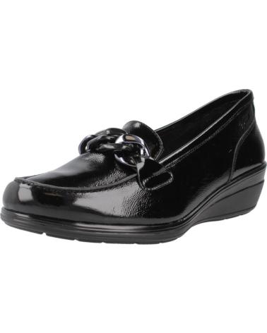 Zapatos De Mujer 24 HORAS MOCASINES CHAROL NEGROS  PALAK-S NEGRO
