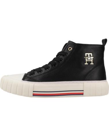 ZAPATILLAS TOMMY HILFIGER HIGH TOP LACE-UP SNEAKER EN NEGRO BLACK