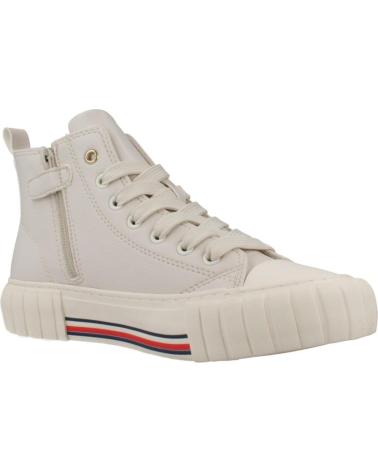 ZAPATILLAS TOMMY HILFIGER HIGH TOP LACE-UP SNEAKER EN BLANCO IVORY IVORY