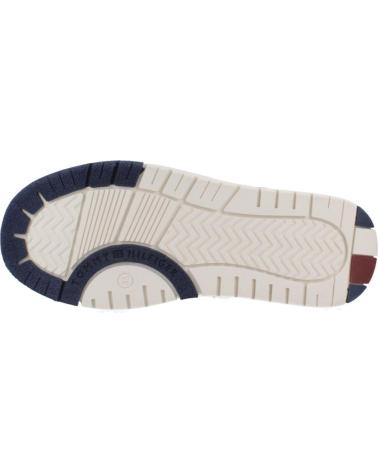 TOMMY HILFIGER MID CUT LACE-UP SNEAKER BLANCO AZUL WHTBLUE