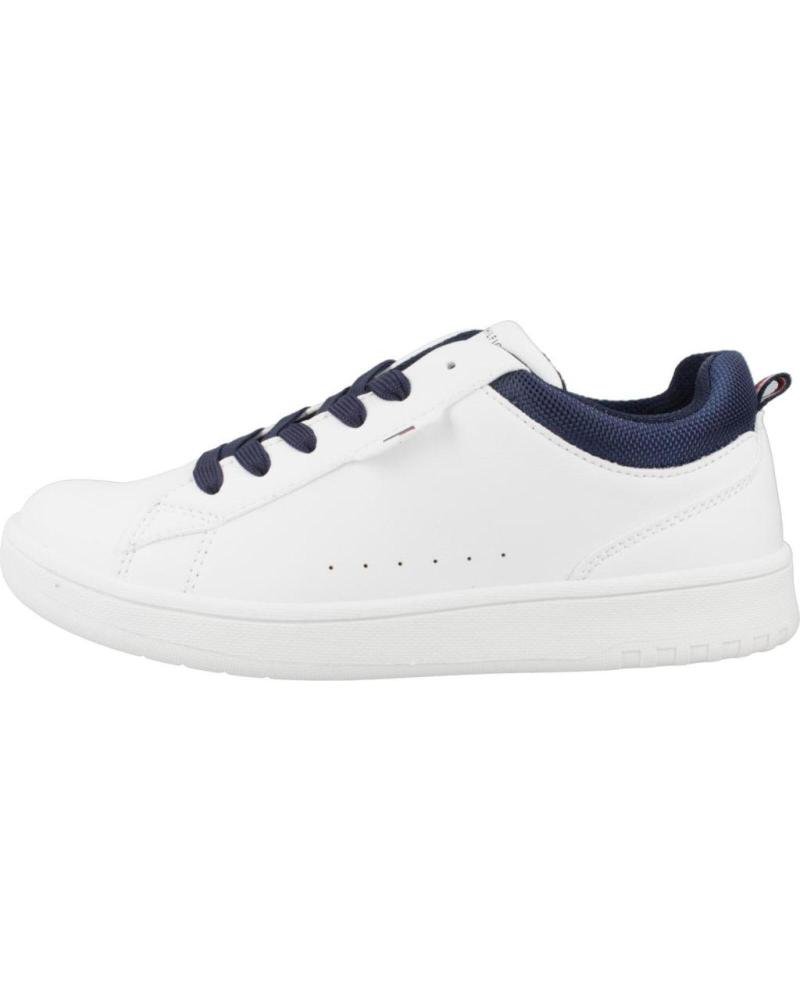TOMMY HILFIGER LOW CUT LACE-UP SNEAKER BLANCO AZUL WHTBLUE