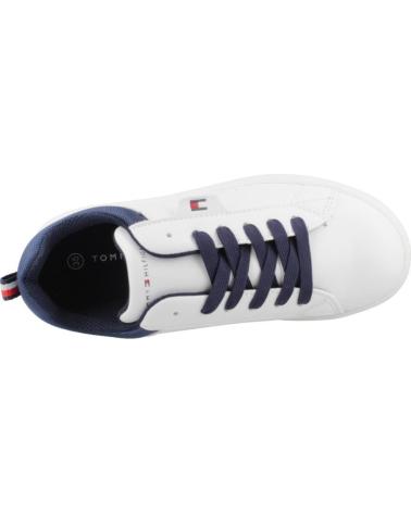 TOMMY HILFIGER LOW CUT LACE-UP SNEAKER BLANCO AZUL WHTBLUE